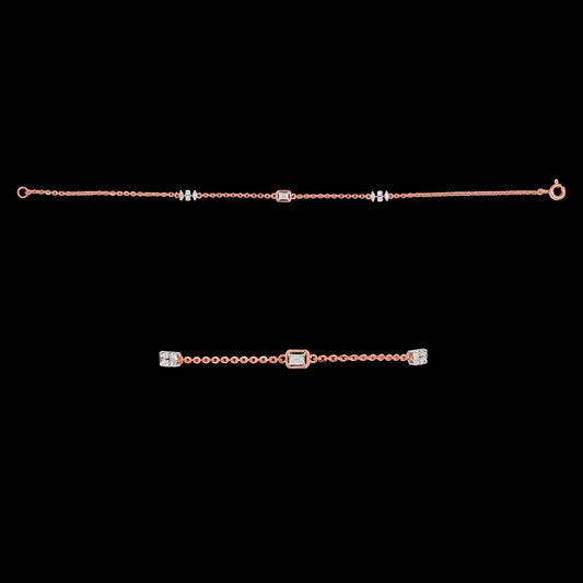 18K Two Tone Gold Diamond Jewellery - 0.255ct VVS-EF