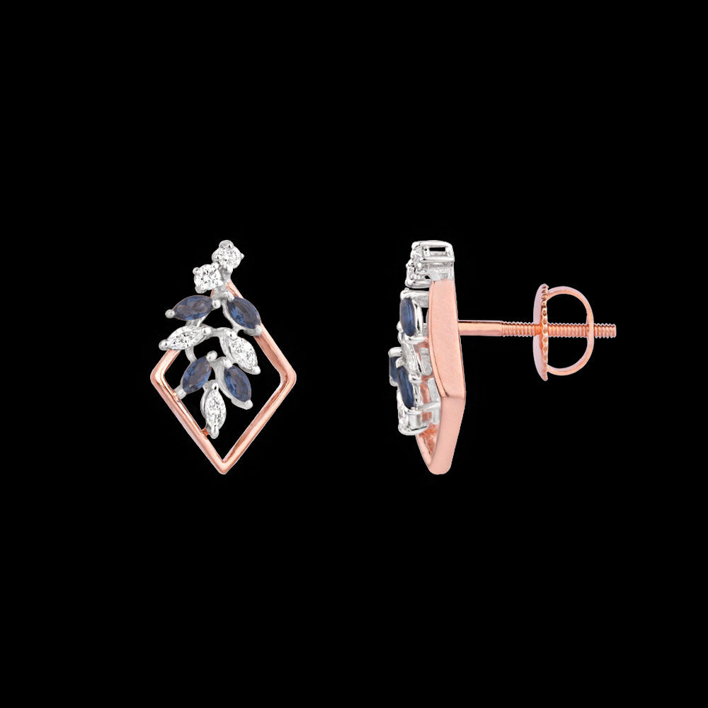 18K Two Tone Gold Diamond Jewellery - 0.29ct VVS-EF with Colour Stones