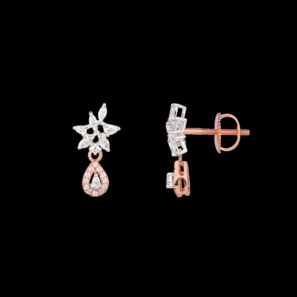 18K Two Tone Gold Diamond Jewellery - 0.815ct VVS-EF