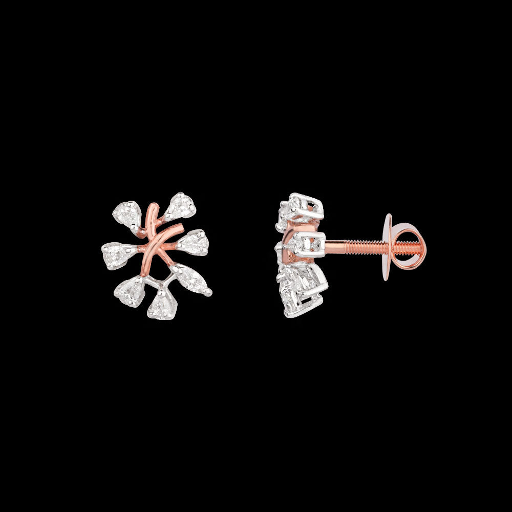 18K Two Tone Gold Diamond Jewellery - 0.41ct VVS-EF