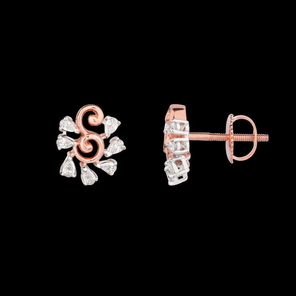 18K Two Tone Gold Diamond Jewellery - 0.365ct VVS-EF