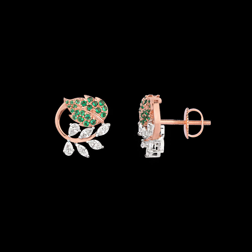 18K Two Tone Gold Diamond Jewellery - 0.525ct VVS-EF with Colour Stones