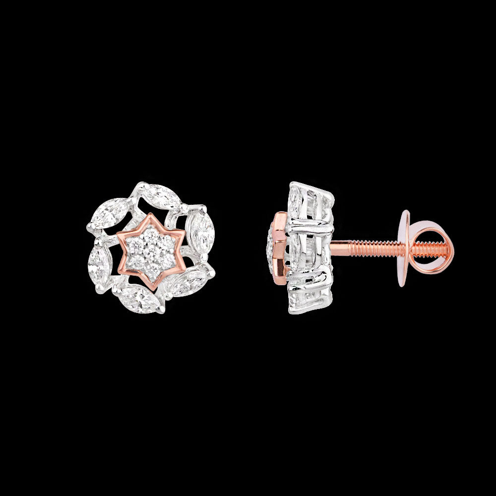 18K Two Tone Gold Diamond Jewellery - 0.48ct VVS-VS-EF