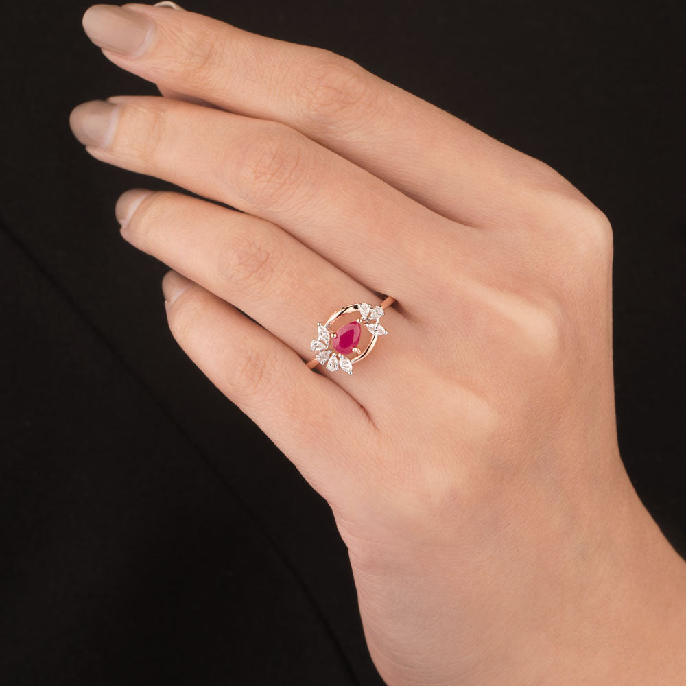 18K Two Tone Gold Diamond Jewellery - 0.31ct VVS-EF with Colour Stones