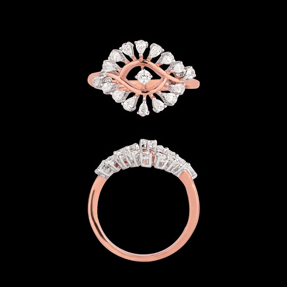 18K Two Tone Gold Diamond Jewellery - 0.55ct VVS-EF