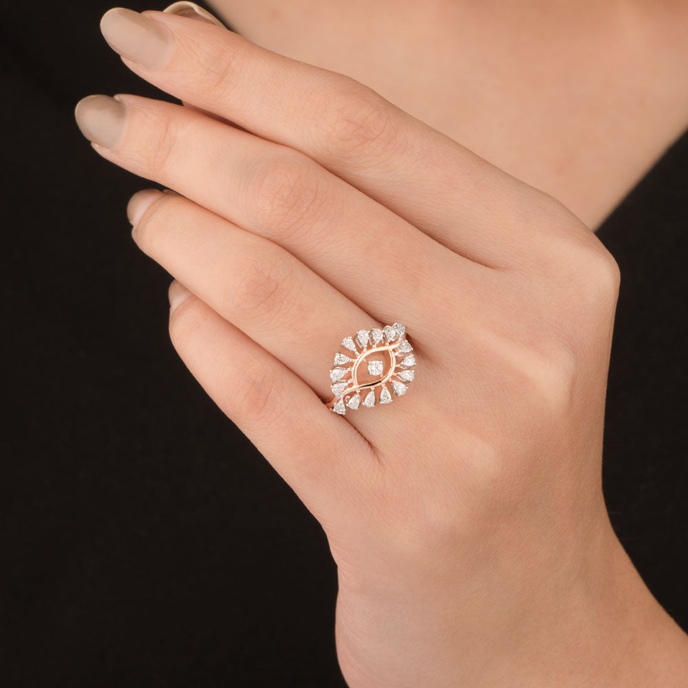 18K Two Tone Gold Diamond Jewellery - 0.55ct VVS-EF