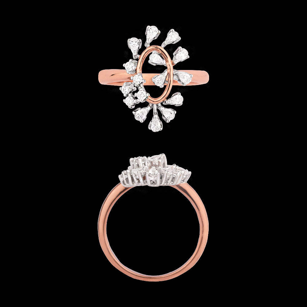 18K Two Tone Gold Diamond Jewellery - 0.405ct VVS-VS-EF