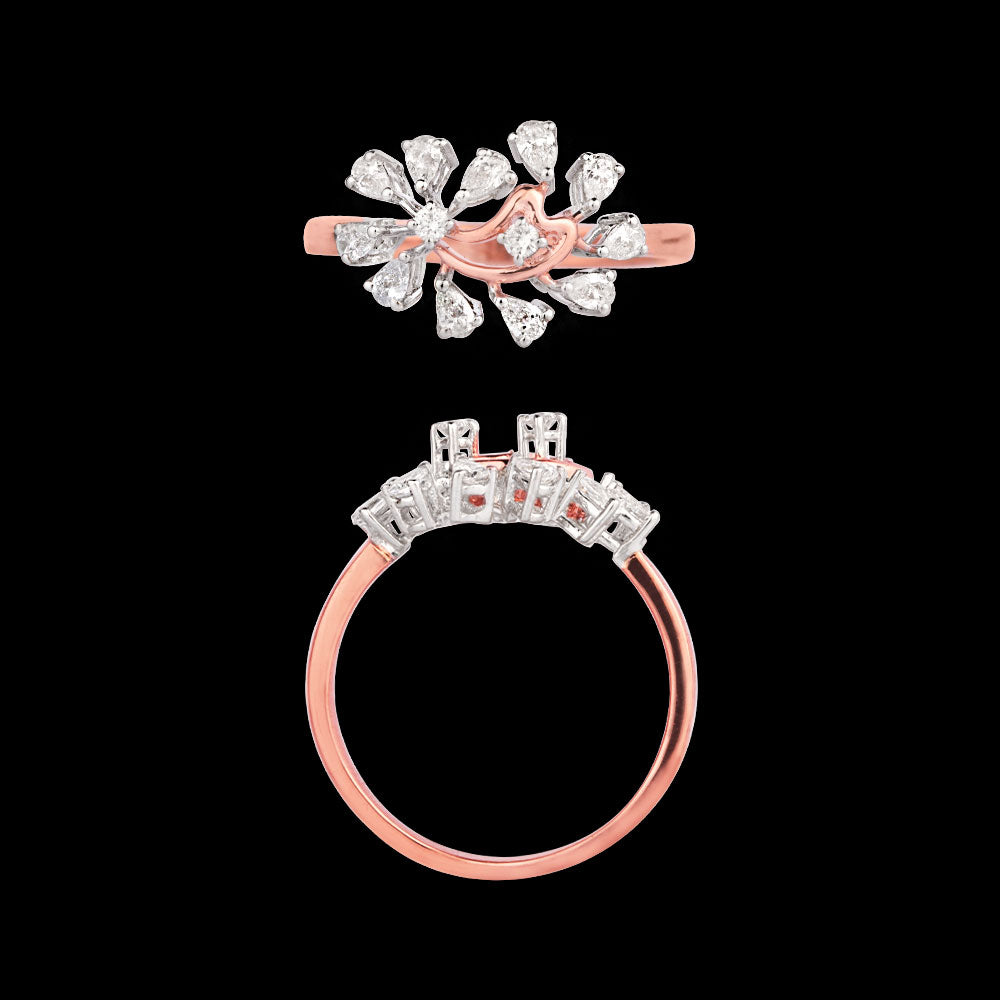 18K Two Tone Gold Diamond Jewellery - 0.49ct VVS-EF