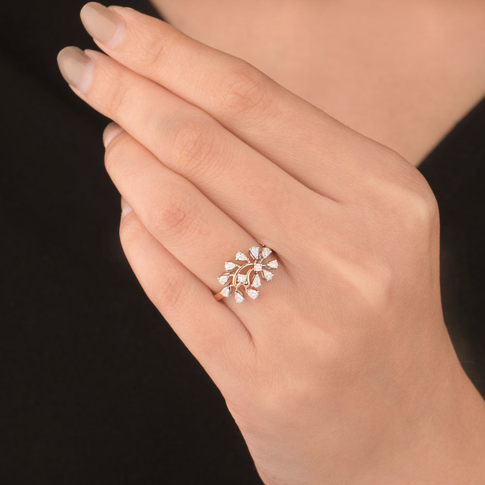 18K Two Tone Gold Diamond Jewellery - 0.49ct VVS-EF
