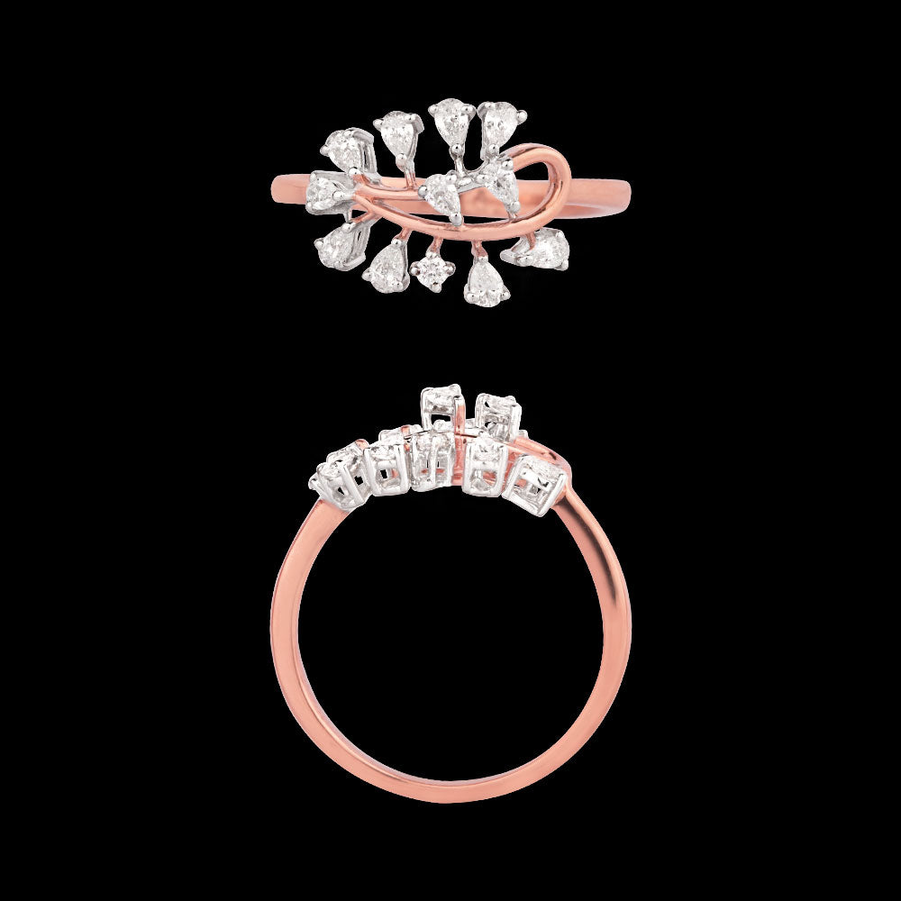18K Two Tone Gold Diamond Jewellery - 0.39ct VVS-VS-EF