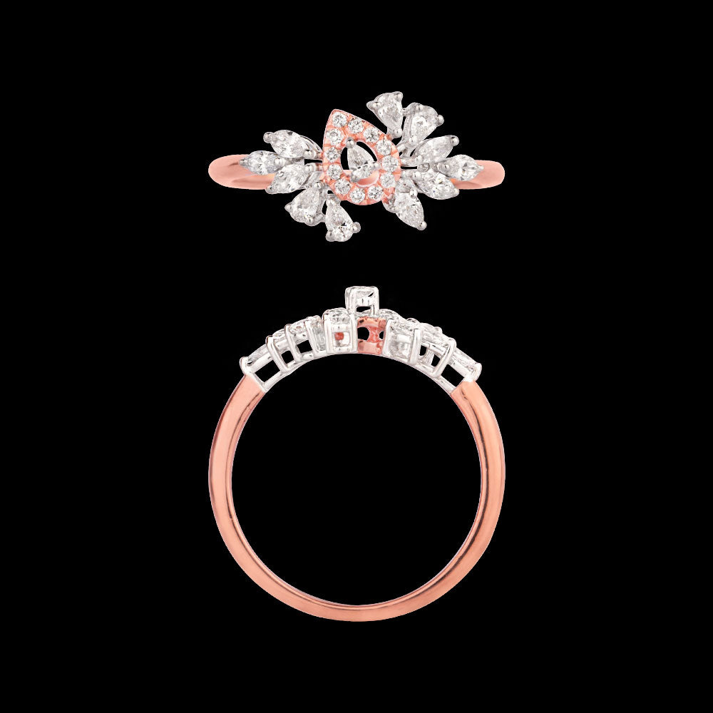 18K Two Tone Gold Diamond Jewellery - 0.455ct VVS-EF