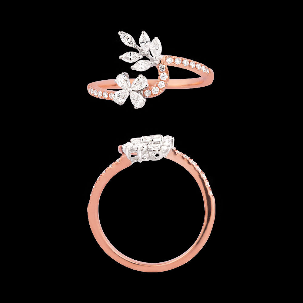 18K Two Tone Gold Diamond Jewellery - 0.42ct VVS-EF