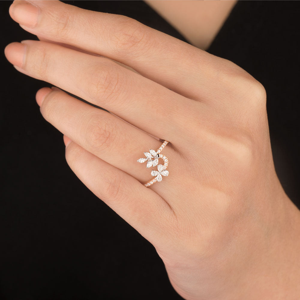 18K Two Tone Gold Diamond Jewellery - 0.42ct VVS-EF