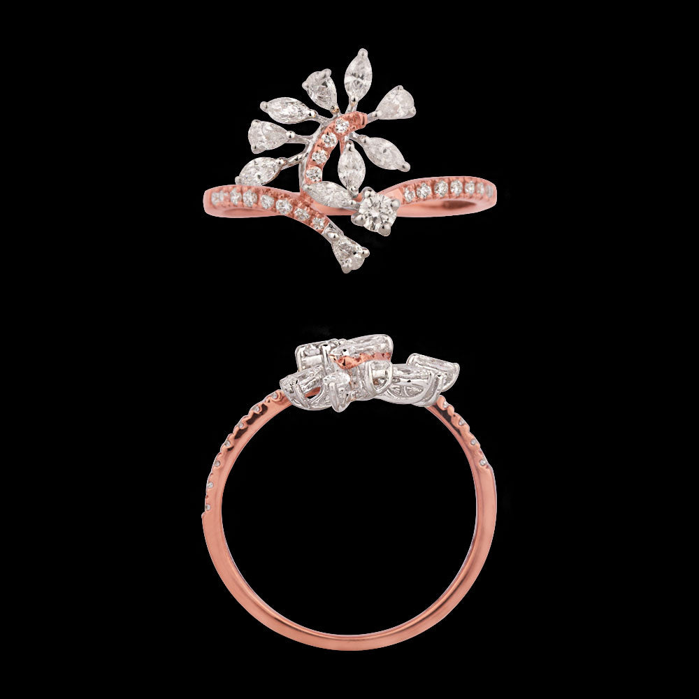 18K Two Tone Gold Diamond Jewellery - 0.495ct VVS-EF