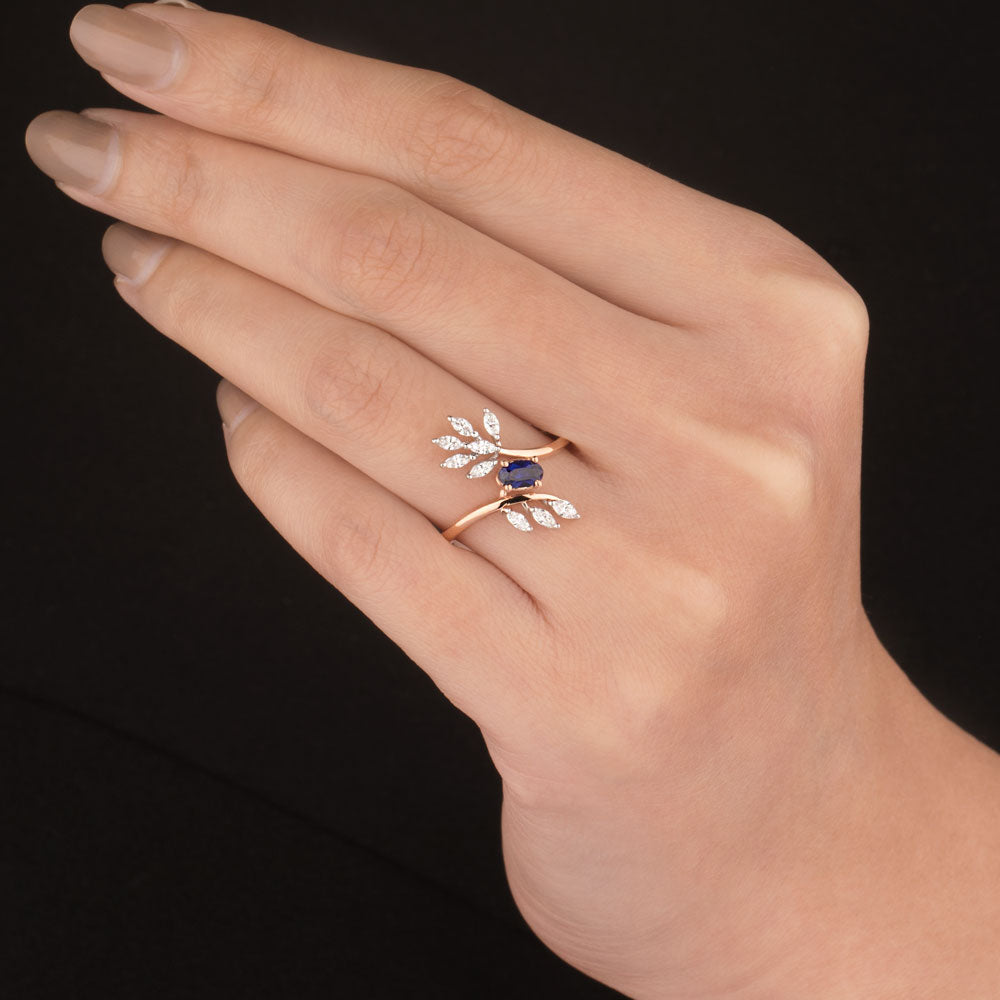 18K Two Tone Gold Diamond Jewellery - 0.28ct VVS-VS-EF with Colour Stones