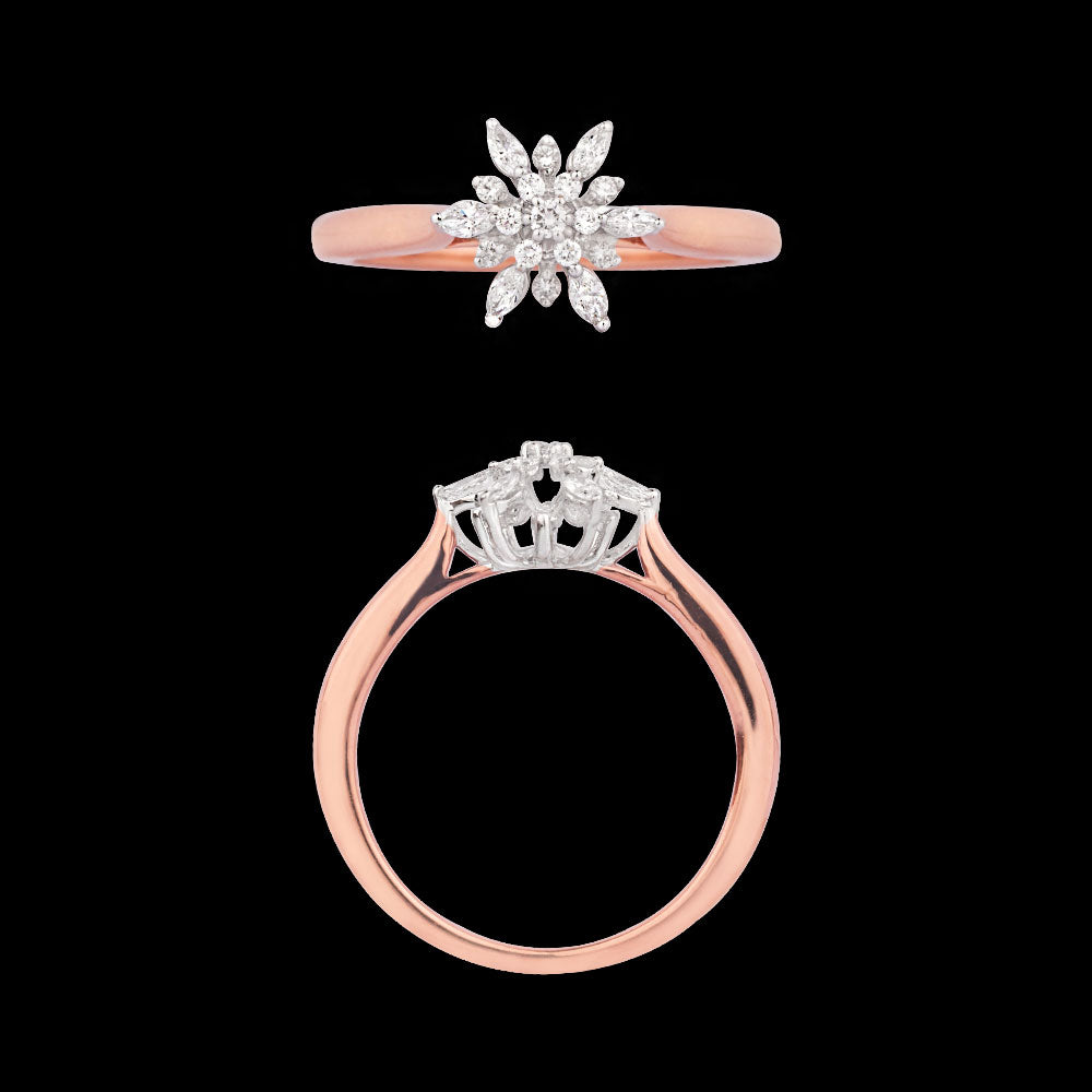 18K Two Tone Gold Diamond Jewellery - 0.44ct VVS-EF