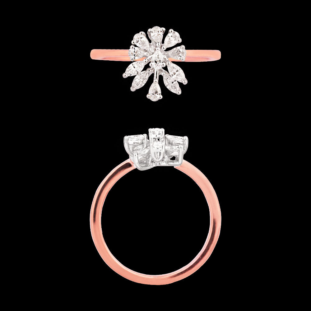 18K Two Tone Gold Diamond Jewellery - 0.36ct VVS-VS-EF