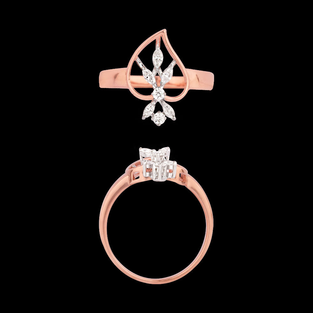 18K Two Tone Gold Diamond Jewellery - 0.145ct VVS-EF