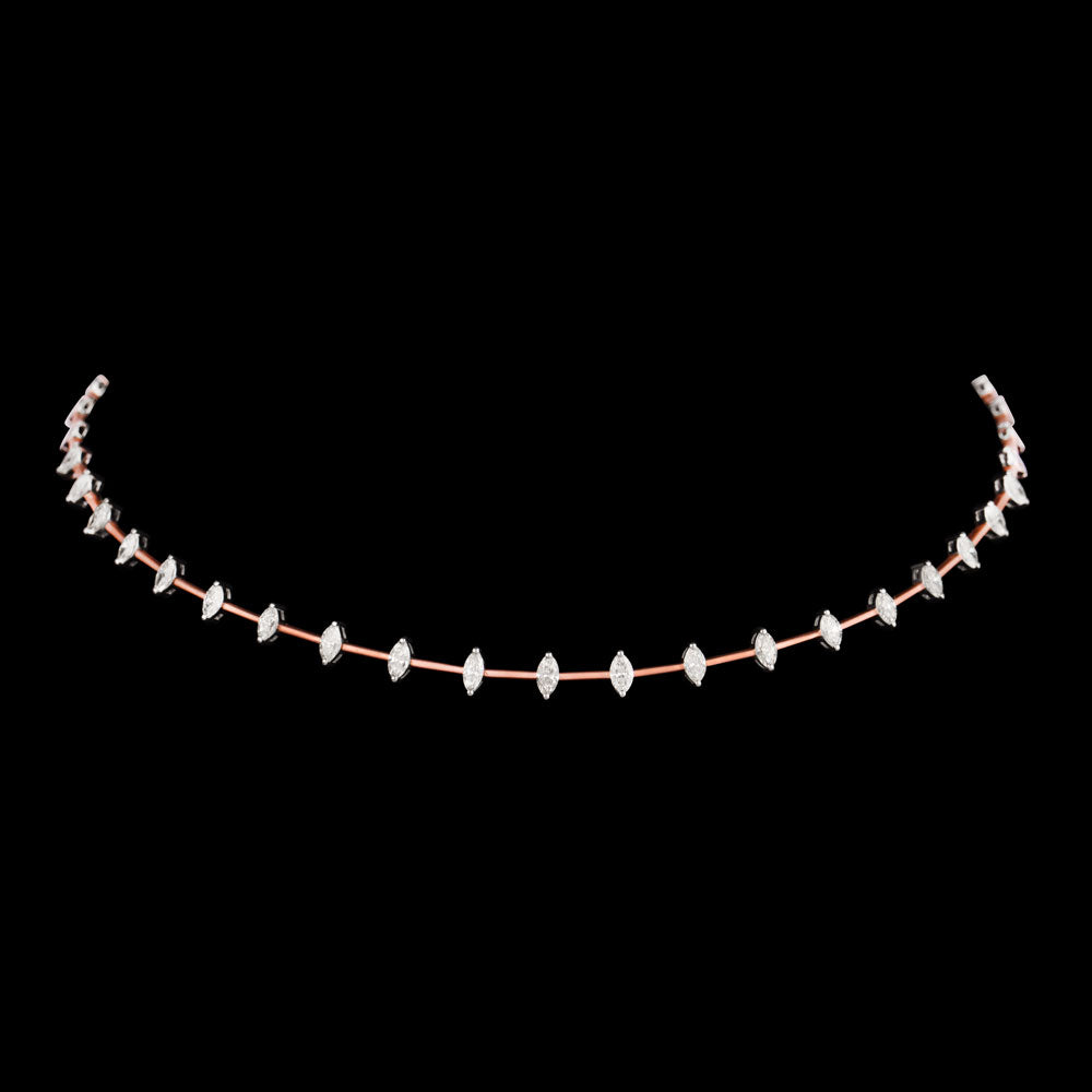 18K Two Tone Gold Diamond Jewellery - 2.95ct VVS-VS-IJ