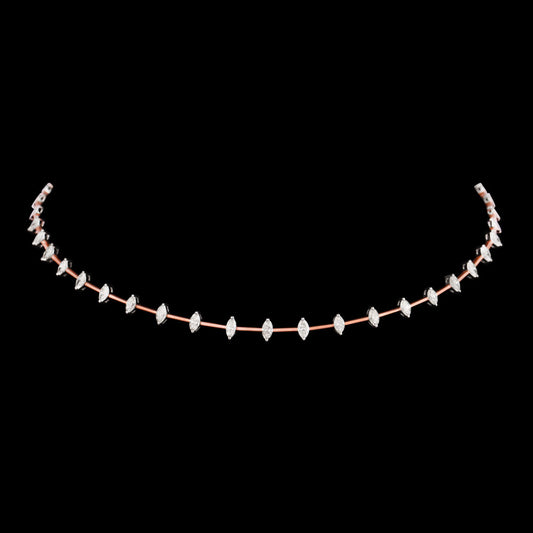 18K Two Tone Gold Diamond Jewellery - 2.95ct VVS-VS-IJ