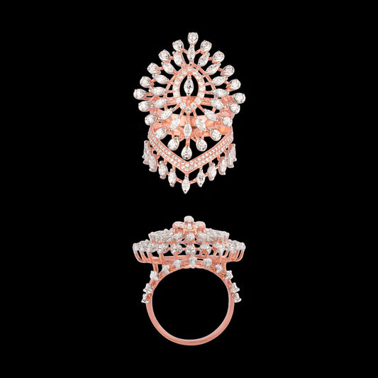 18K Two Tone Gold Diamond Ring - 1.715ct VVS-EF