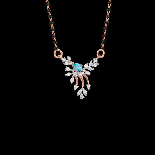 18K Two Tone Gold Diamond Tanmaniya - 0.553ct VVS-EF with Colour Stones