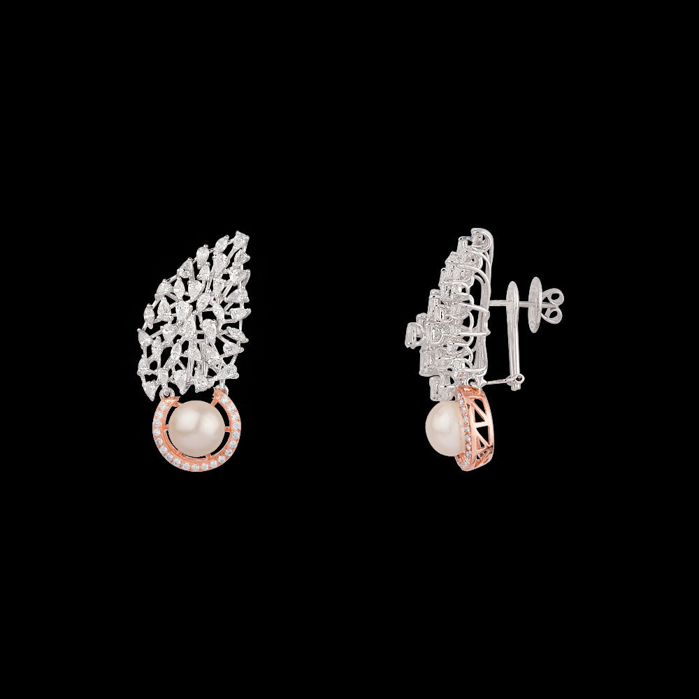 18K Two Tone Gold Diamond Jewellery - 4.46ct VVS-VS-EF with Colour Stones