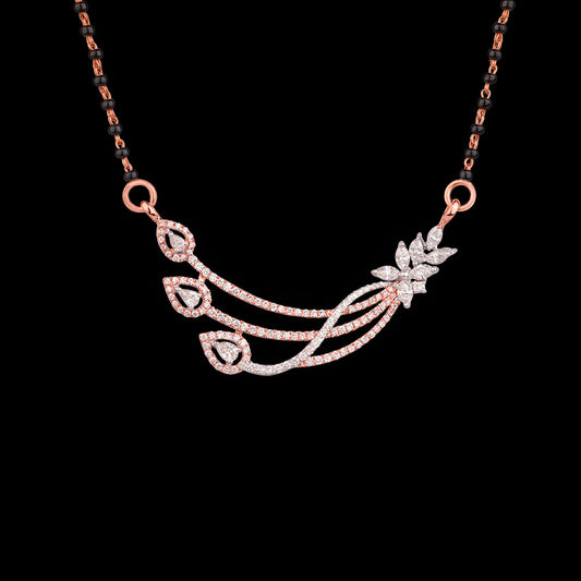14K Two Tone Gold Diamond Tanmaniya - 1ct VS-FG
