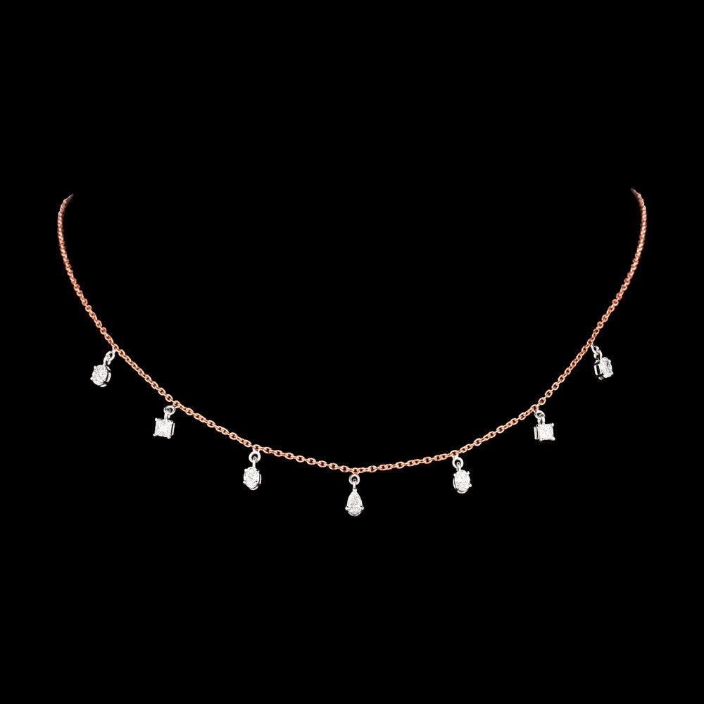 18K Two Tone Gold Diamond Jewellery - 1.02ct VS-SI-GH