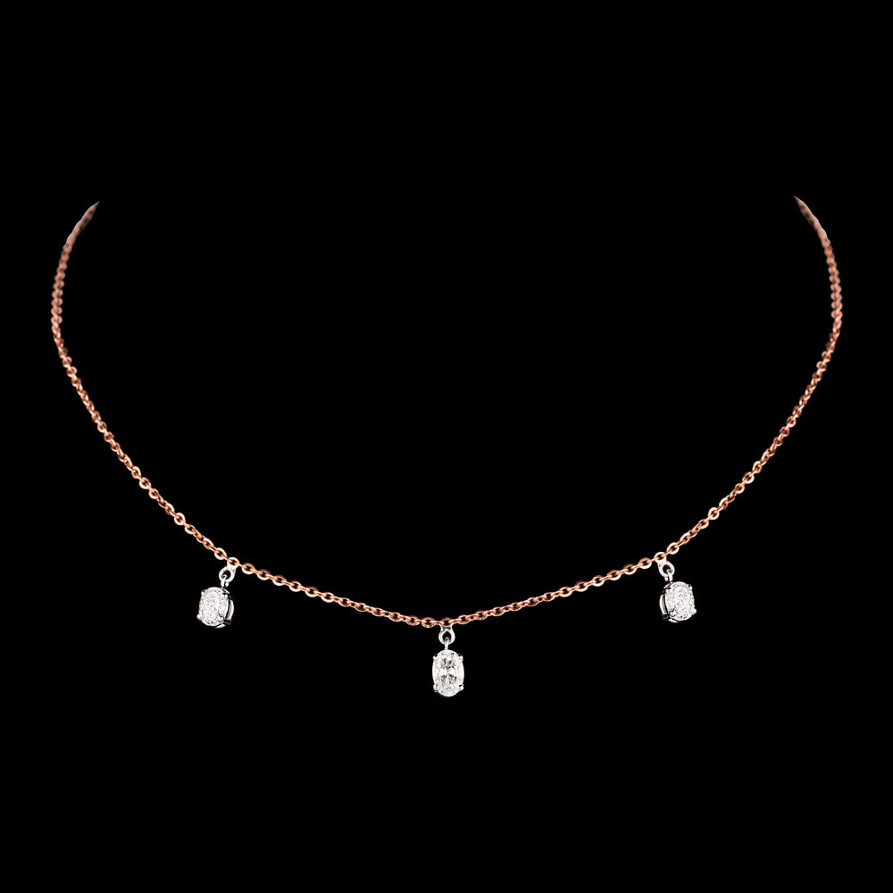18K Two Tone Gold Diamond Jewellery - 1.036ct VVS-VS-EF