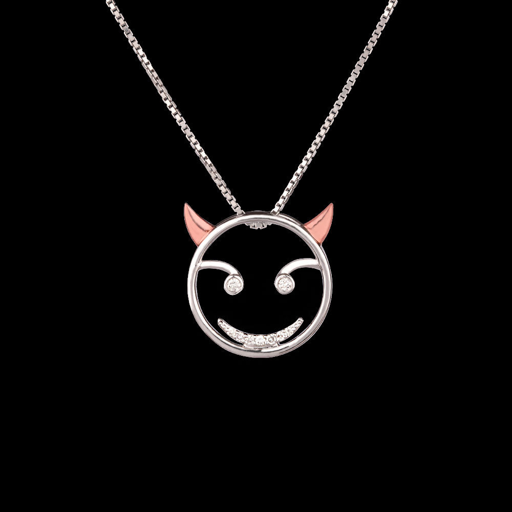 14K Two Tone Gold Diamond Pendant - 0.07ct SI-IJ