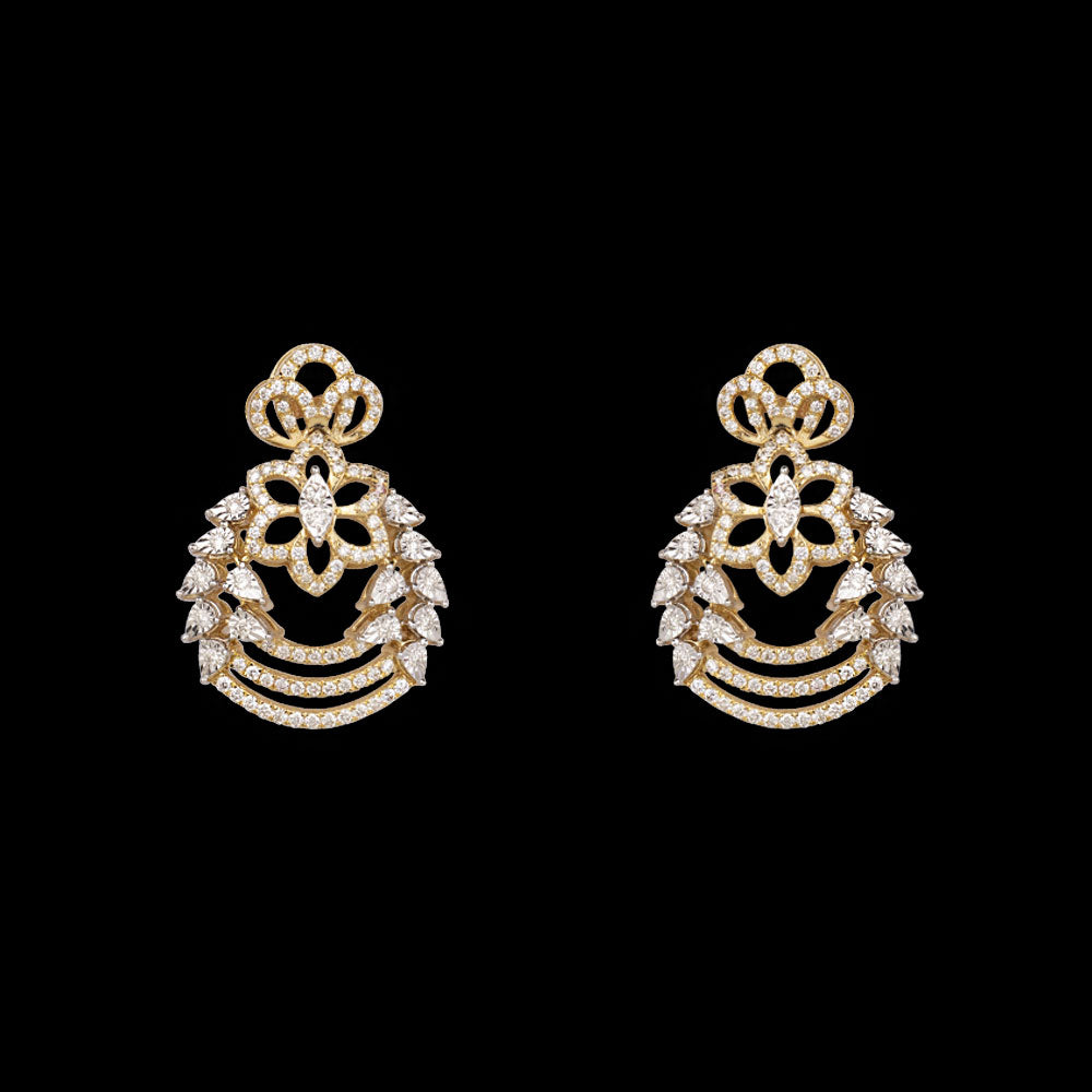 14K Two Tone Gold Diamond Jewellery - 1.12ct VVS-VS-GH