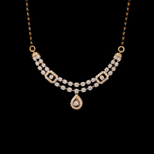 14K Two Tone Gold Diamond Tanmaniya - 1.3ct VVS-VS-GH