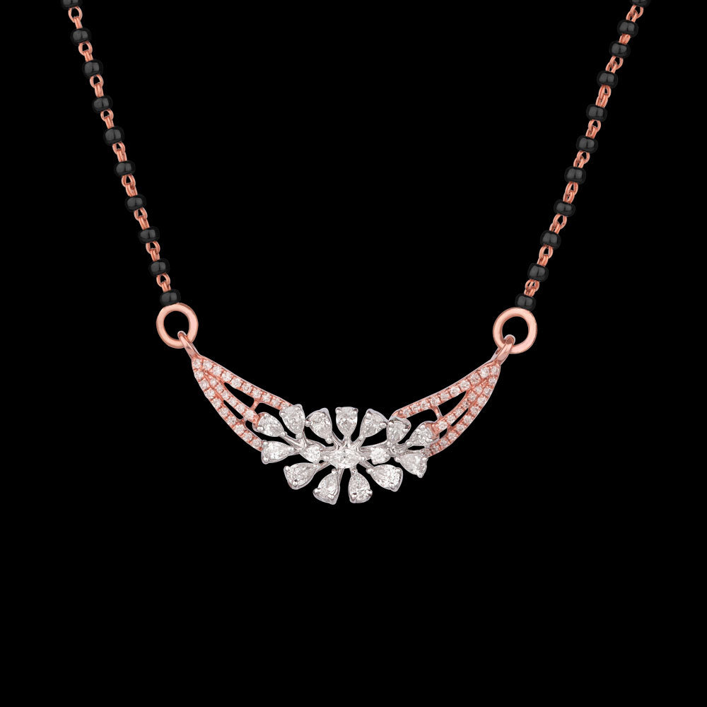 14K Two Tone Gold Diamond Tanmaniya - 0.76ct VS-GH