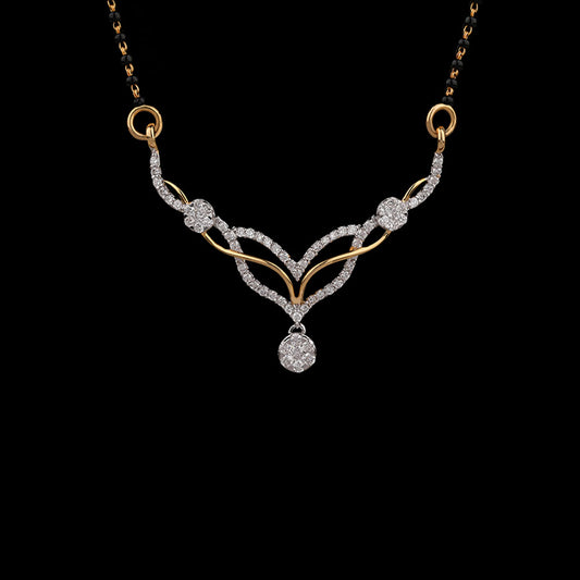 14K Two Tone Gold Diamond Tanmaniya - 0.71ct VVS-VS-GH