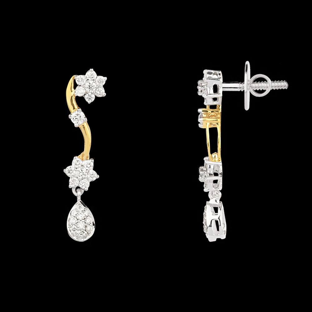 14K Two Tone Gold Diamond Jewellery - 0.6ct VVS-VS-IJ
