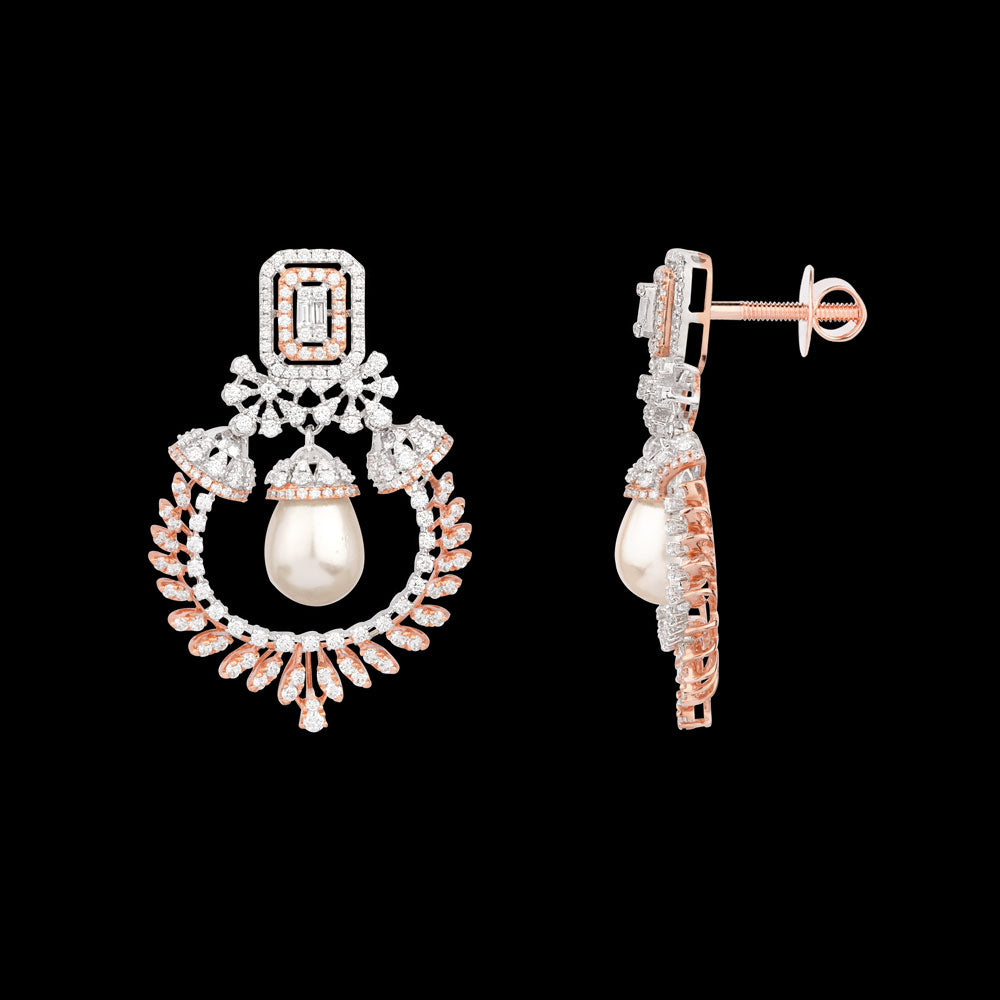 18K Two Tone Gold Diamond Jewellery - 2.74ct VVS-VS-GH with Colour Stones