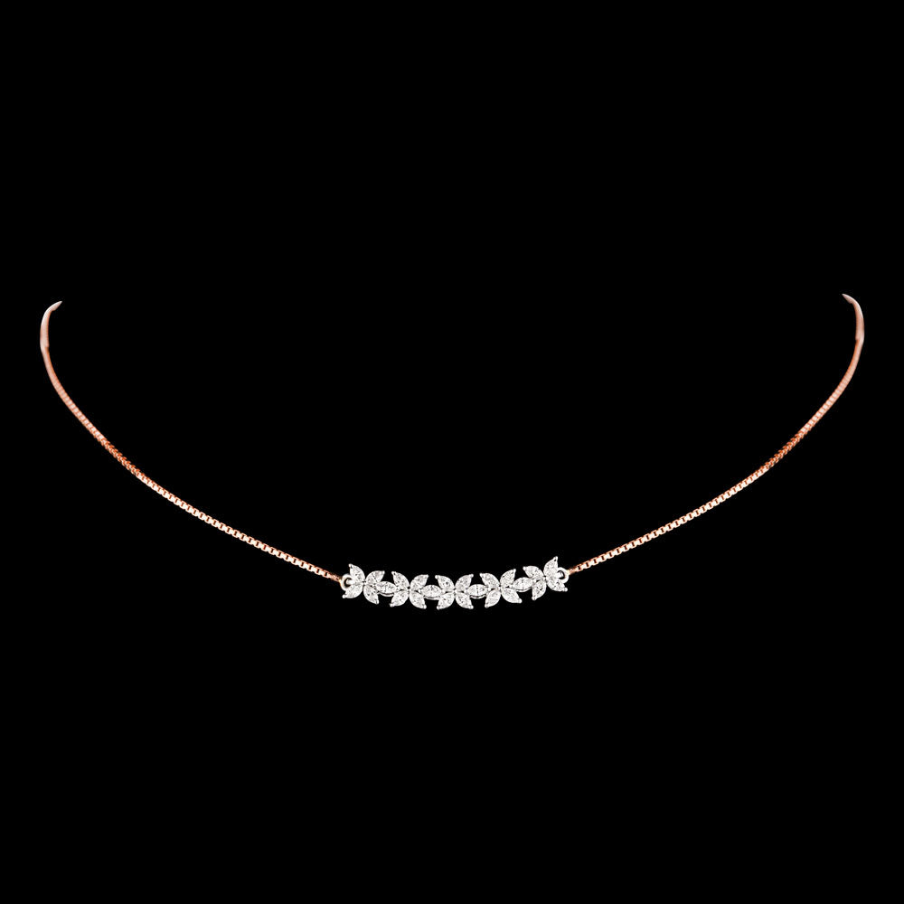 18K Two Tone Gold Diamond Necklace - 0.727ct VVS-VS-EF