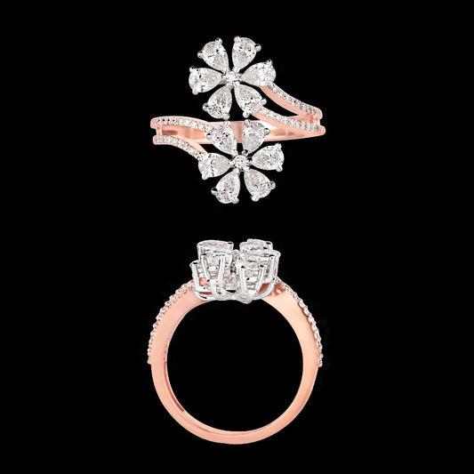 18K Two Tone Gold Diamond Ring - 1.925ct VS-SI-FG