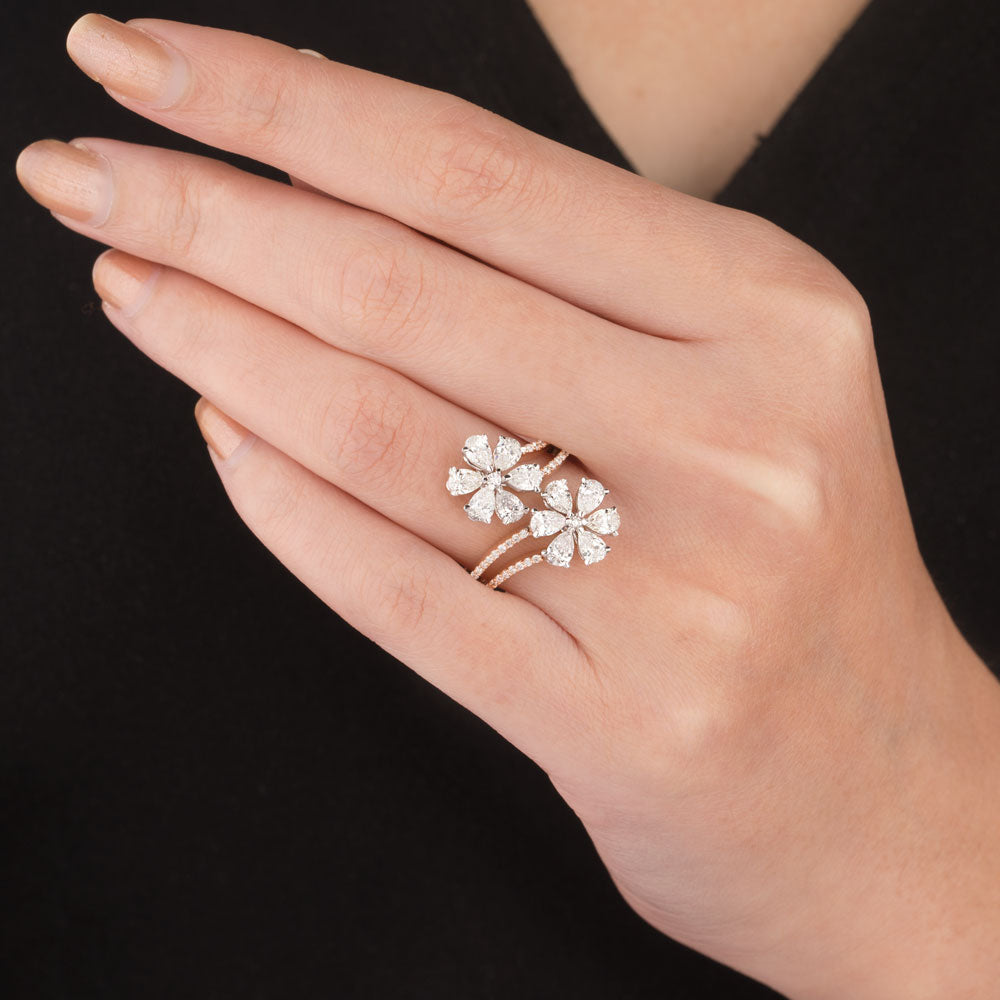 18K Two Tone Gold Diamond Ring - 1.925ct VS-SI-FG