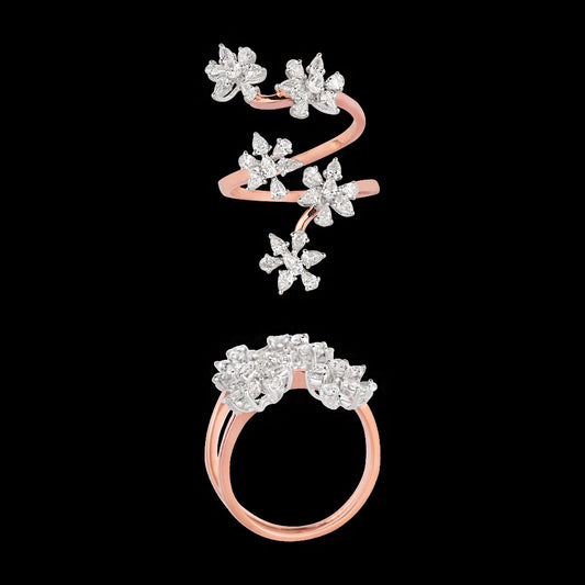 18K Two Tone Gold Diamond Ring - 1.27ct VS-SI-GH
