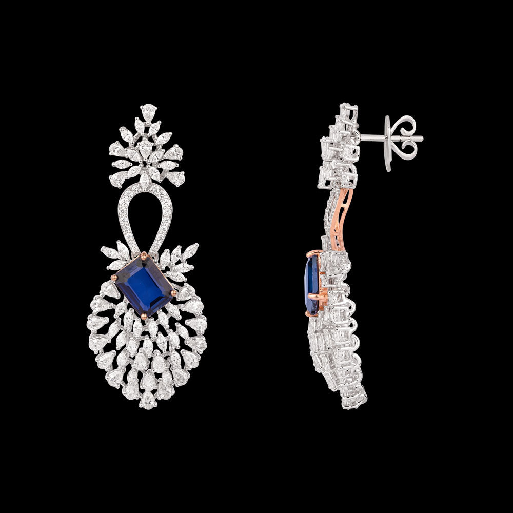 18K Two Tone Gold Diamond Jewellery - 6.66ct VVS-EF with Colour Stones
