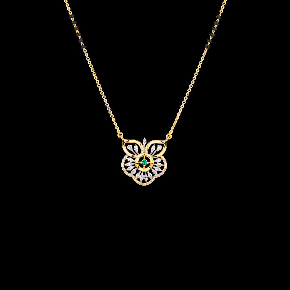 18K Rose Gold Diamond Tanmaniya - 0.806ct VVS-EF with Colour Stones