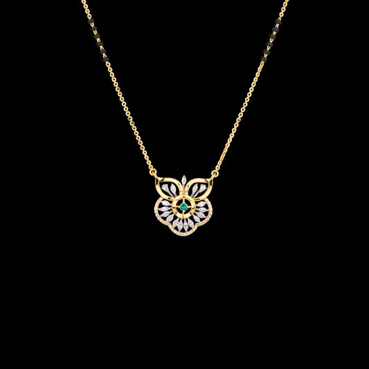 18K Rose Gold Diamond Tanmaniya - 0.806ct VVS-EF with Colour Stones