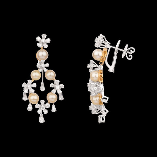 18K Two Tone Gold Diamond Jewellery - 4.822ct VVS-VS-HI with Colour Stones