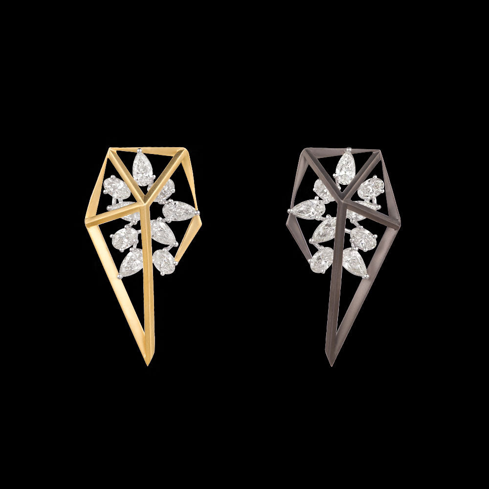 14K White Gold Diamond Earrings - 5.073ct VVS-VS-IJ