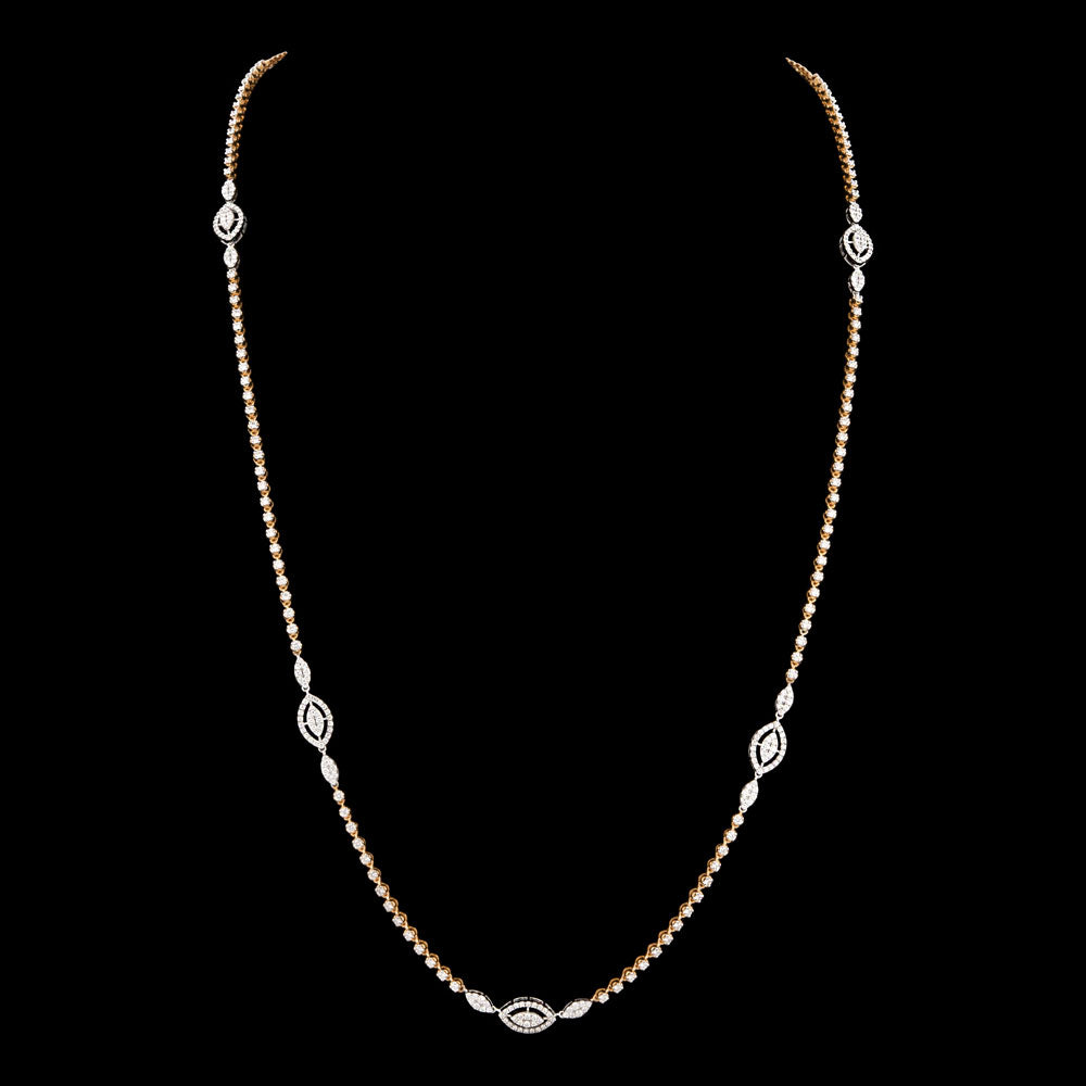 14K Two Tone Gold Diamond Jewellery - 5.362ct VVS-VS-GH