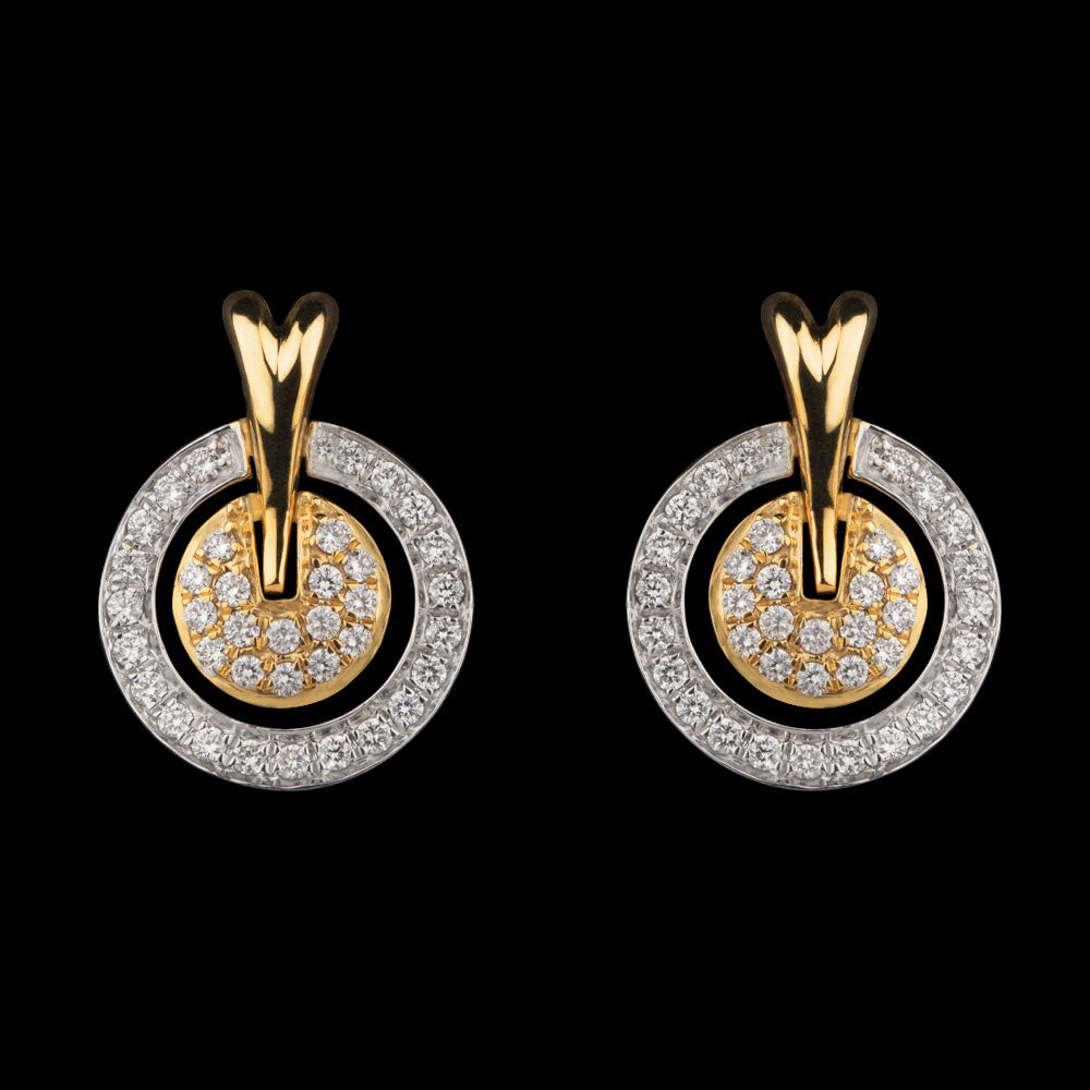 18K Two Tone Gold Diamond Jewellery - 0.56ct VVS-VS-GH