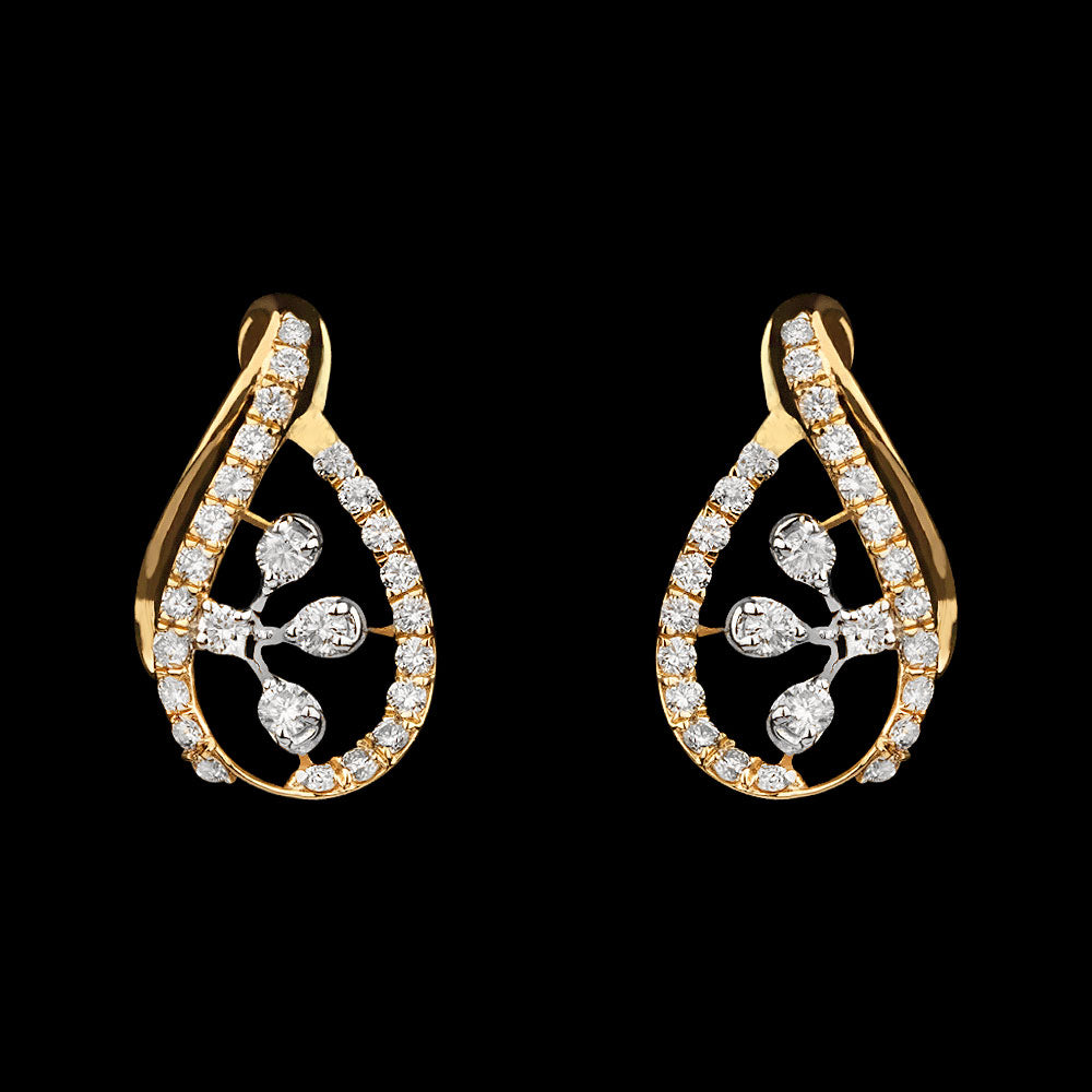 18K Two Tone Gold Diamond Jewellery - 0.56ct VVS-VS-GH