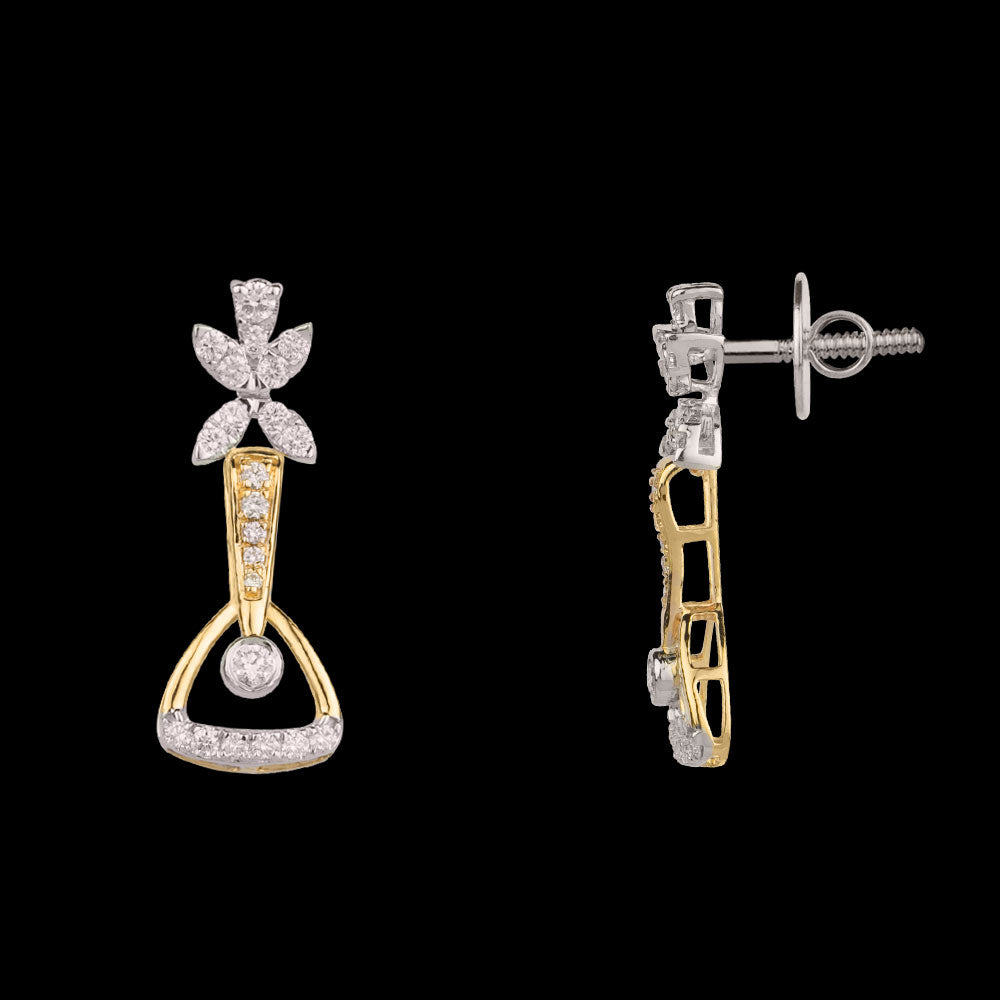 14K Two Tone Gold Diamond Jewellery - 0.64ct VVS-VS-GH